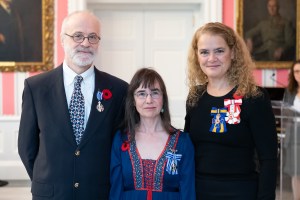 Paul and Cathy Keddy with Governor General Julie Payette